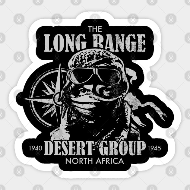 Long Range Desert Group (distressed) Sticker by TCP